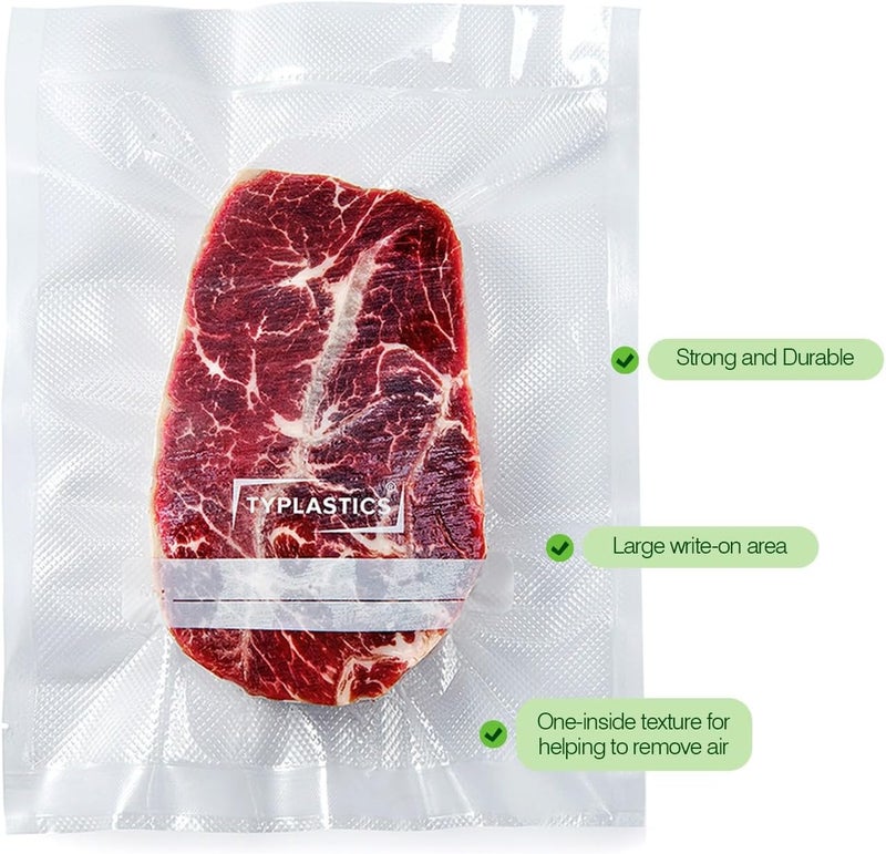 TYPLASTICS Vacuum Sealer Bags for Airtight Food Storage, 1 Gallon Pre-Cut Bags, 100 Count - Image 2